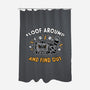 Floof Around And Find Out-None-Polyester-Shower Curtain-hbdesign