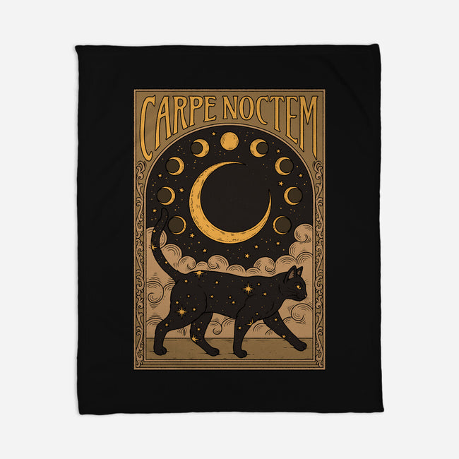 Carpe Noctem-None-Fleece-Blanket-Thiago Correa
