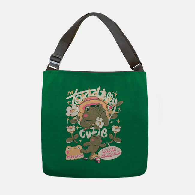 I'm Toadally Cutie-None-Adjustable Tote-Bag-ilustrata