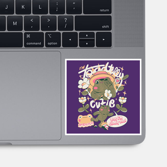 I'm Toadally Cutie-None-Glossy-Sticker-ilustrata