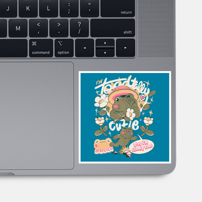 I'm Toadally Cutie-None-Glossy-Sticker-ilustrata