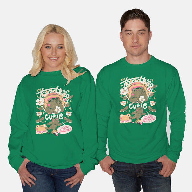 I'm Toadally Cutie-Unisex-Crew Neck-Sweatshirt-ilustrata