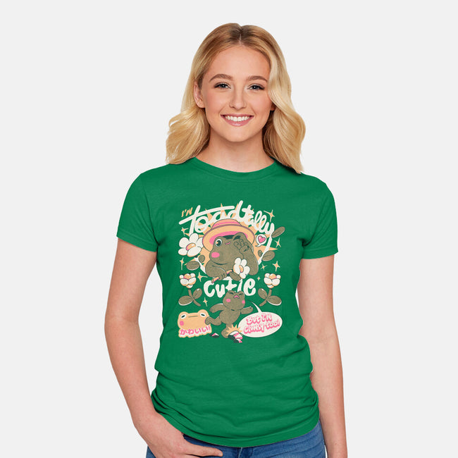I'm Toadally Cutie-Womens-Fitted-Tee-ilustrata
