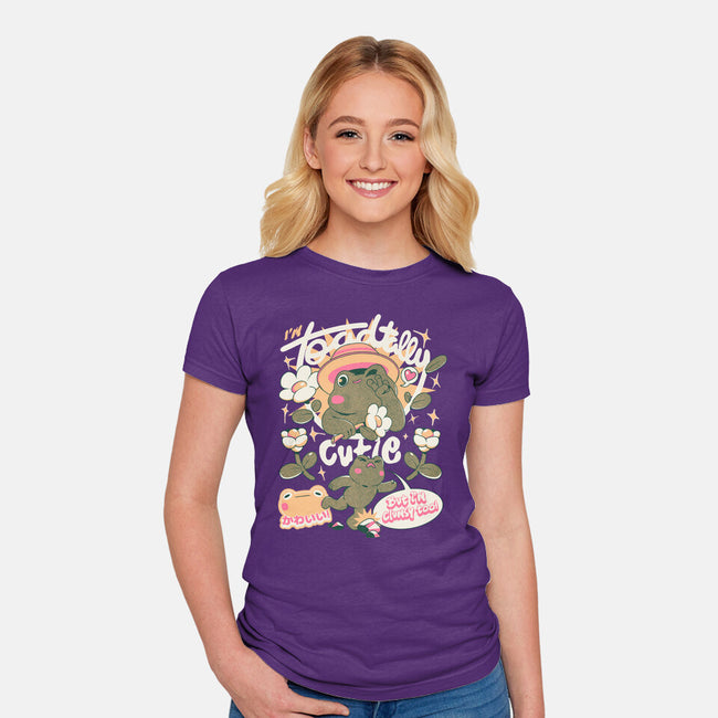 I'm Toadally Cutie-Womens-Fitted-Tee-ilustrata