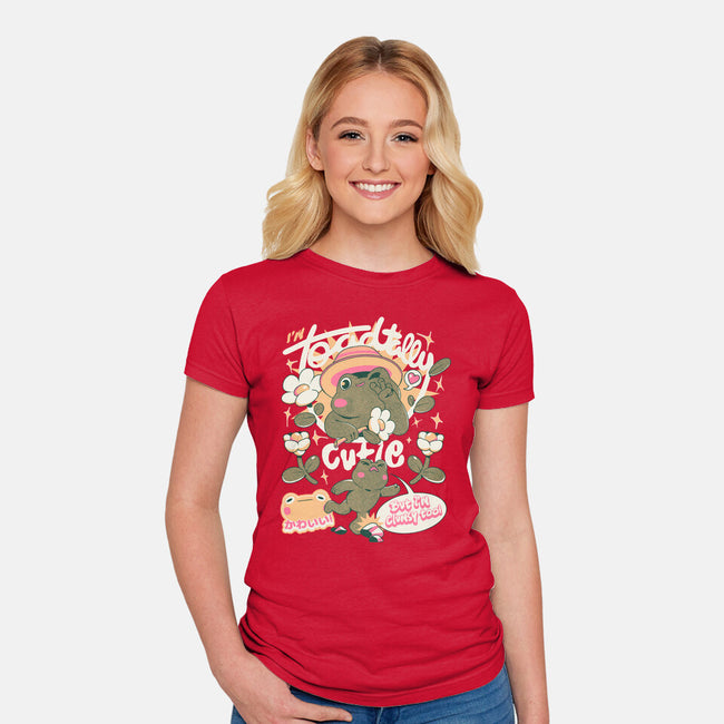 I'm Toadally Cutie-Womens-Fitted-Tee-ilustrata
