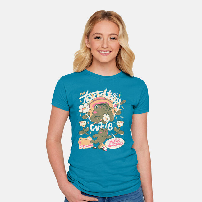 I'm Toadally Cutie-Womens-Fitted-Tee-ilustrata