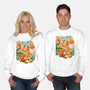 Tiny Drinks Sunset-Unisex-Crew Neck-Sweatshirt-ilustrata