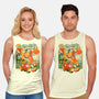 Tiny Drinks Sunset-Unisex-Basic-Tank-ilustrata