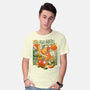 Tiny Drinks Sunset-Mens-Basic-Tee-ilustrata