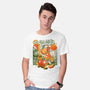Tiny Drinks Sunset-Mens-Basic-Tee-ilustrata