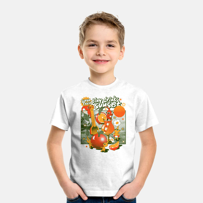 Tiny Drinks Sunset-Youth-Basic-Tee-ilustrata