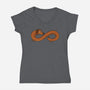 Endless Dog-Womens-V-Neck-Tee-erion_designs
