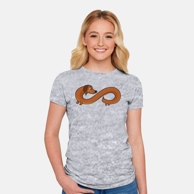 Endless Dog-Womens-Fitted-Tee-erion_designs