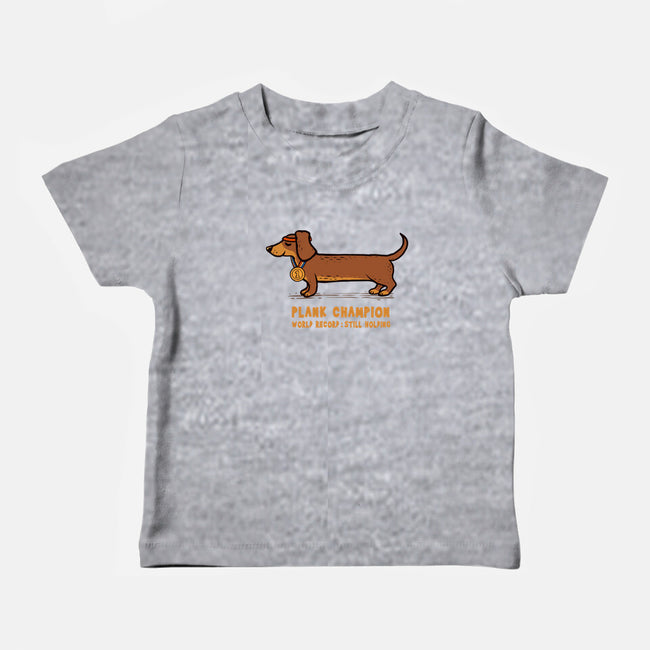 Plank Champion-Baby-Basic-Tee-erion_designs
