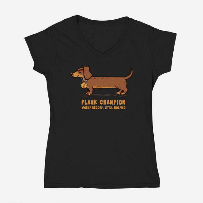 Plank Champion-Womens-V-Neck-Tee-erion_designs