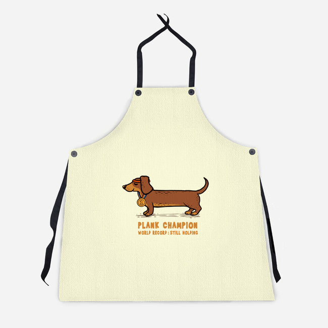 Plank Champion-Unisex-Kitchen-Apron-erion_designs
