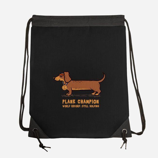 Plank Champion-None-Drawstring-Bag-erion_designs