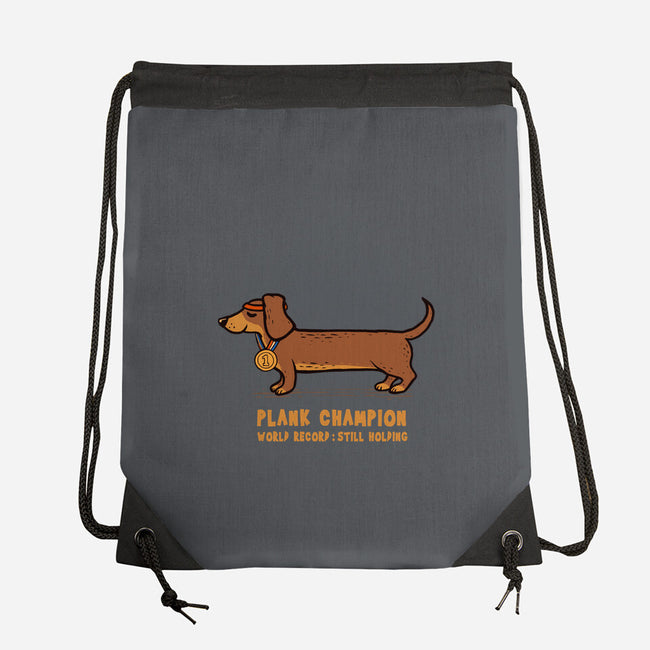 Plank Champion-None-Drawstring-Bag-erion_designs