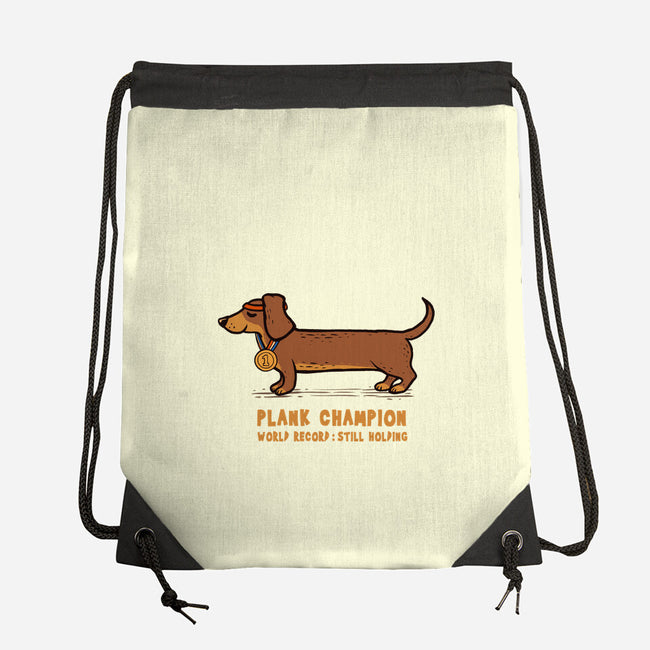 Plank Champion-None-Drawstring-Bag-erion_designs