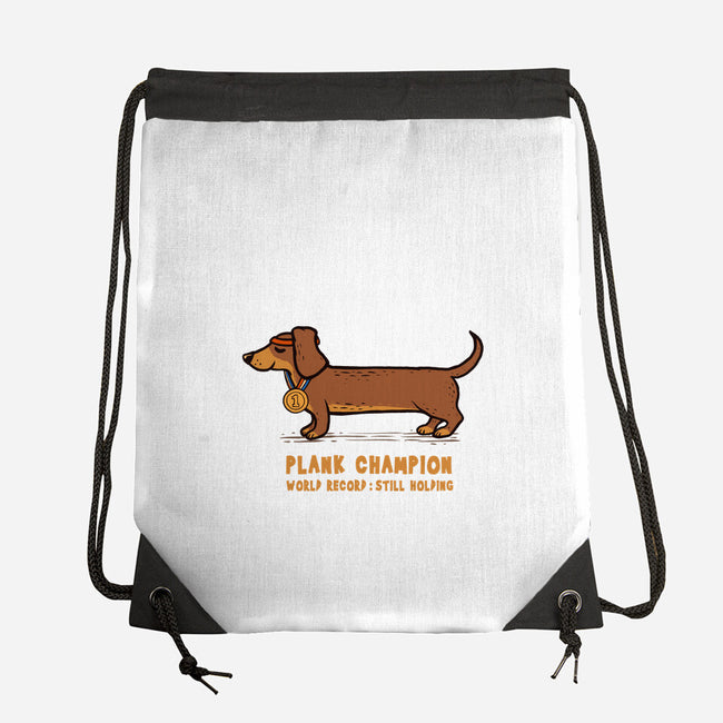 Plank Champion-None-Drawstring-Bag-erion_designs