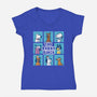 The Barky Bunch-Womens-V-Neck-Tee-erion_designs