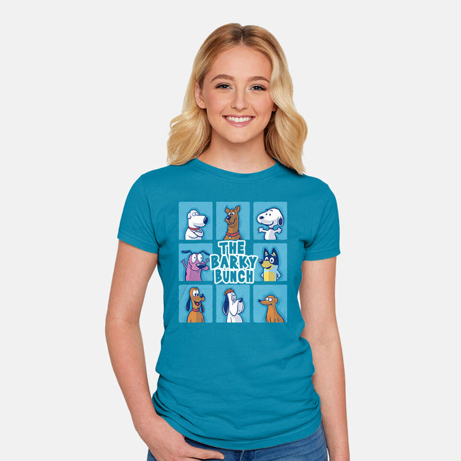 The Barky Bunch-Womens-Fitted-Tee-erion_designs