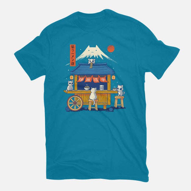 Ramen Cat Station-Womens-Fitted-Tee-erion_designs