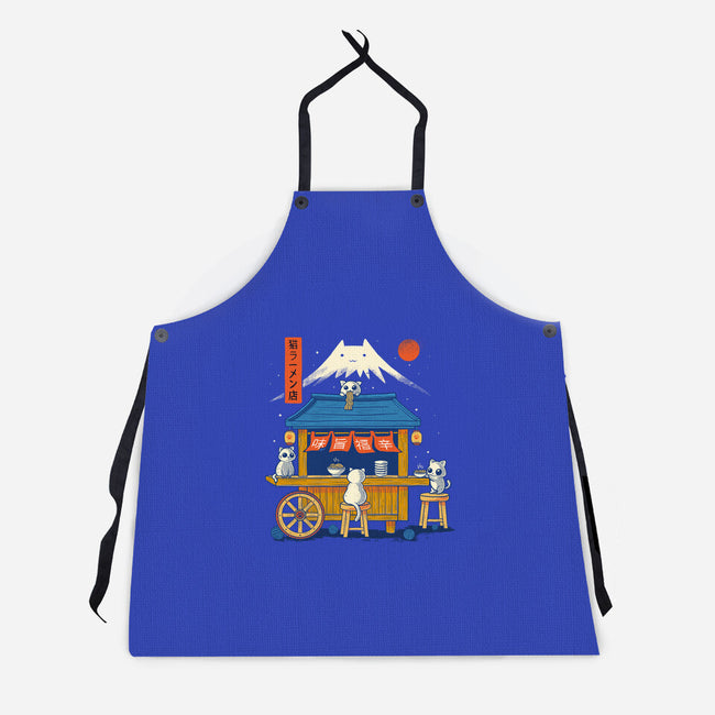 Ramen Cat Station-Unisex-Kitchen-Apron-erion_designs
