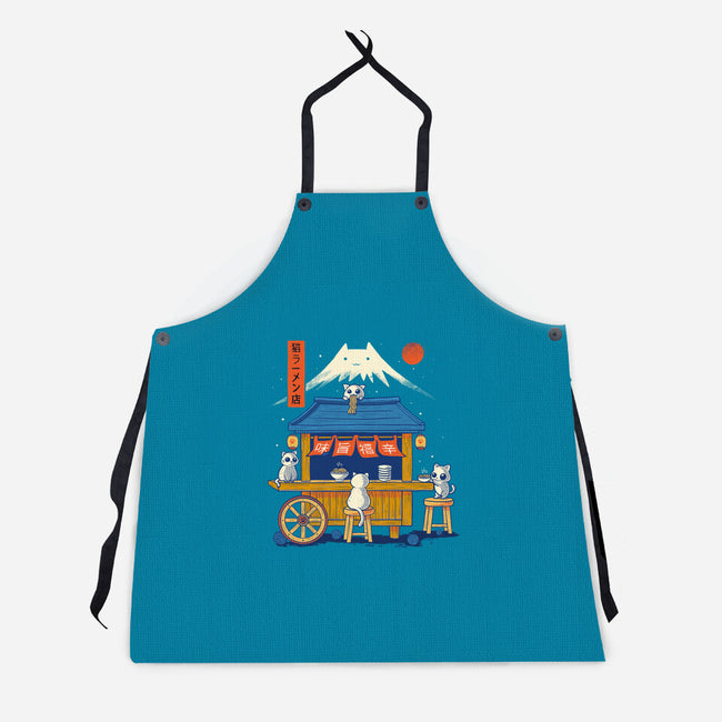 Ramen Cat Station-Unisex-Kitchen-Apron-erion_designs