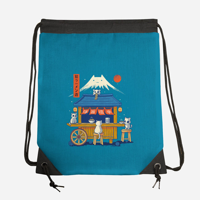 Ramen Cat Station-None-Drawstring-Bag-erion_designs
