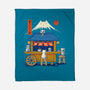 Ramen Cat Station-None-Fleece-Blanket-erion_designs