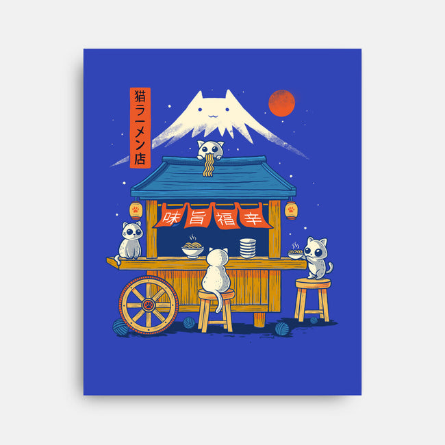 Ramen Cat Station-None-Stretched-Canvas-erion_designs