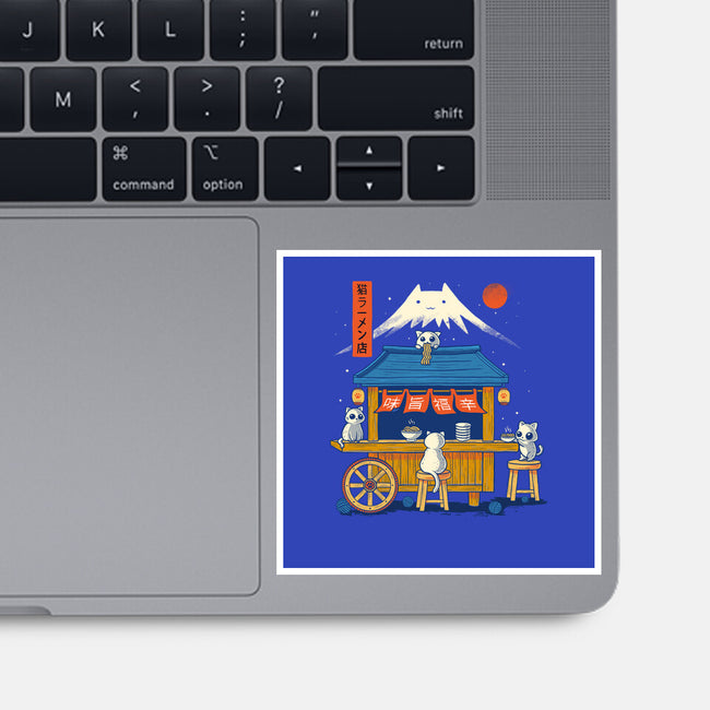 Ramen Cat Station-None-Glossy-Sticker-erion_designs
