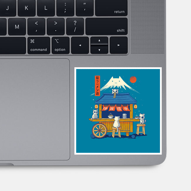 Ramen Cat Station-None-Glossy-Sticker-erion_designs