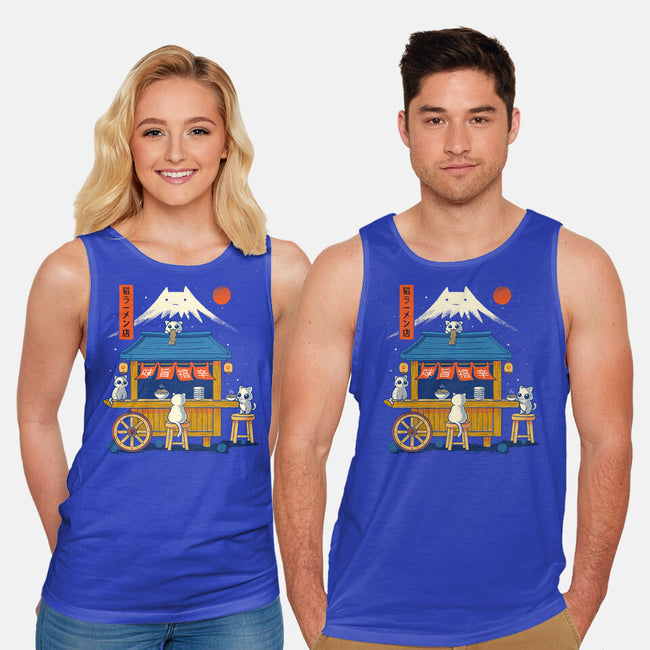 Ramen Cat Station-Unisex-Basic-Tank-erion_designs