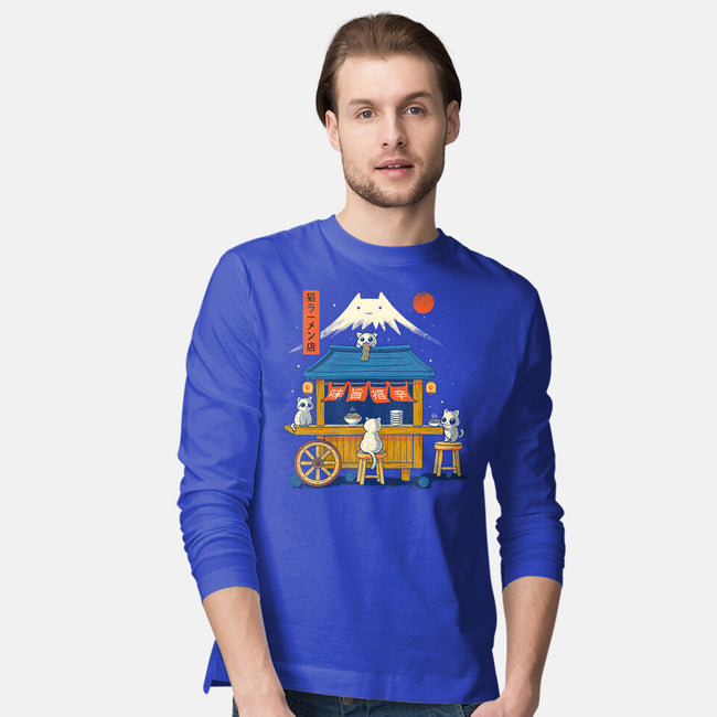 Ramen Cat Station-Mens-Long Sleeved-Tee-erion_designs