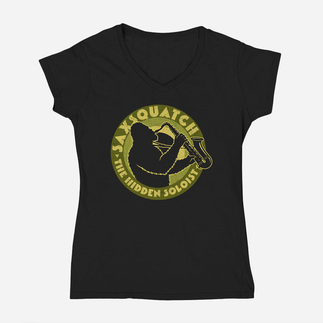 The Hidden Soloist-Womens-V-Neck-Tee-OPIPPI