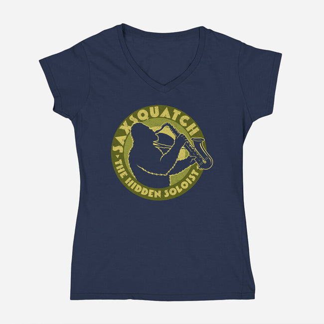 The Hidden Soloist-Womens-V-Neck-Tee-OPIPPI