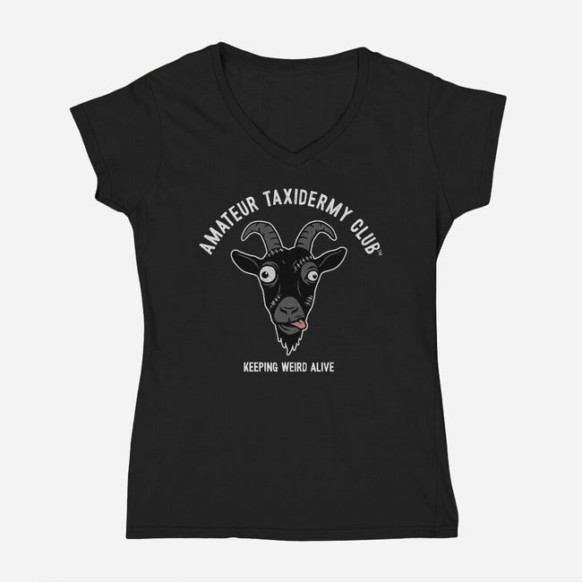 Amateur Taxidermy Club-Womens-V-Neck-Tee-OPIPPI