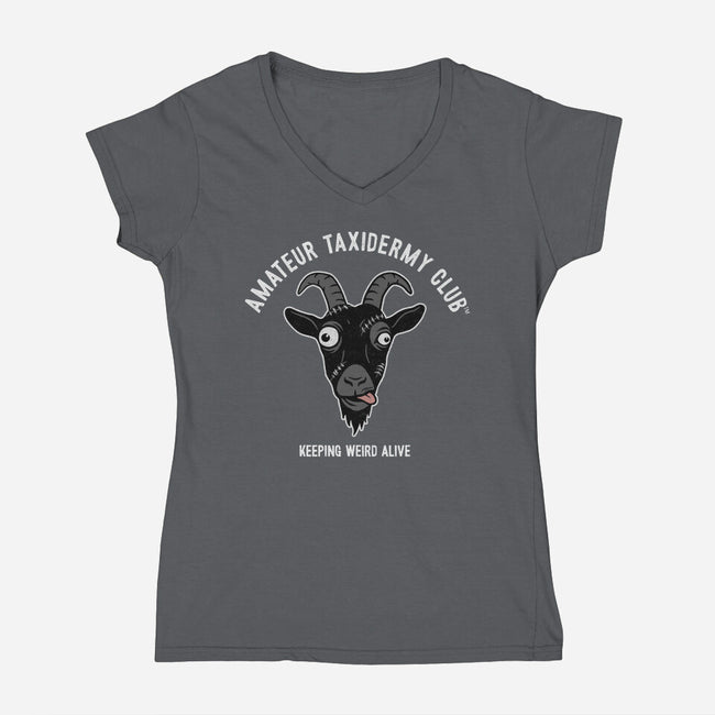 Amateur Taxidermy Club-Womens-V-Neck-Tee-OPIPPI