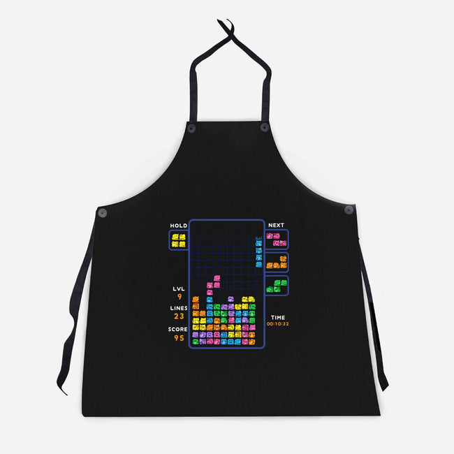 Tetris Cats-Unisex-Kitchen-Apron-GoshWow