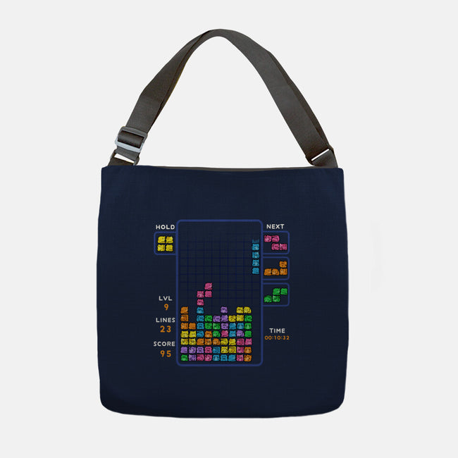 Tetris Cats-None-Adjustable Tote-Bag-GoshWow