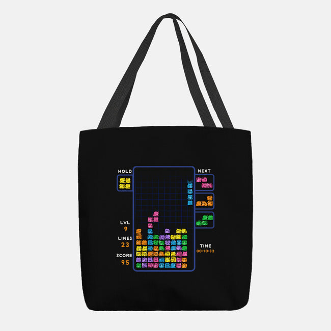 Tetris Cats-None-Basic Tote-Bag-GoshWow
