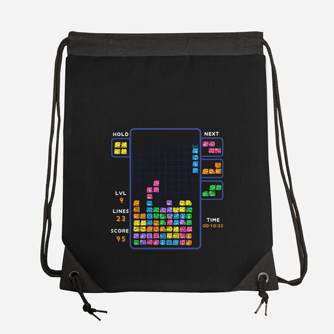Tetris Cats-None-Drawstring-Bag-GoshWow