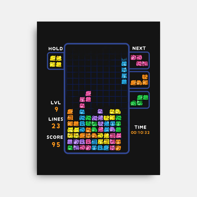 Tetris Cats-None-Stretched-Canvas-GoshWow