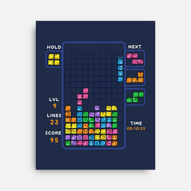 Tetris Cats-None-Stretched-Canvas-GoshWow