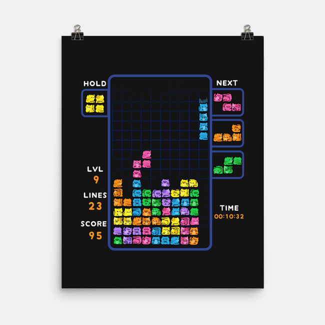 Tetris Cats-None-Matte-Poster-GoshWow