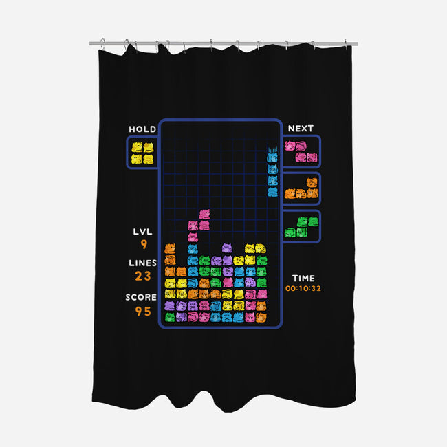 Tetris Cats-None-Polyester-Shower Curtain-GoshWow