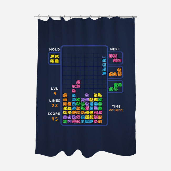 Tetris Cats-None-Polyester-Shower Curtain-GoshWow