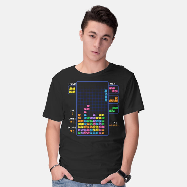 Tetris Cats-Mens-Basic-Tee-GoshWow